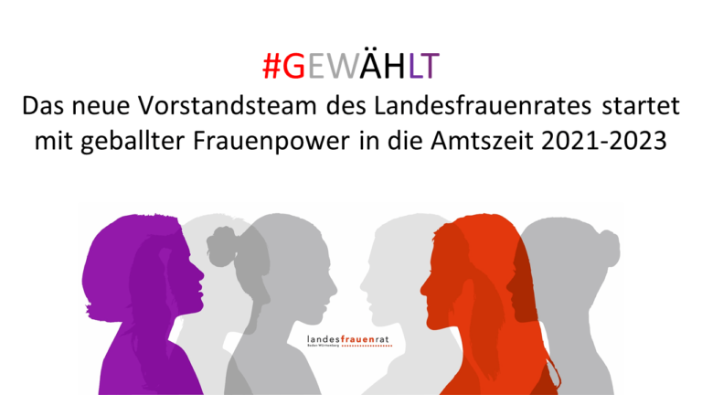 as neue Vorstandsteam des Landesfrauenrates 2021-2023