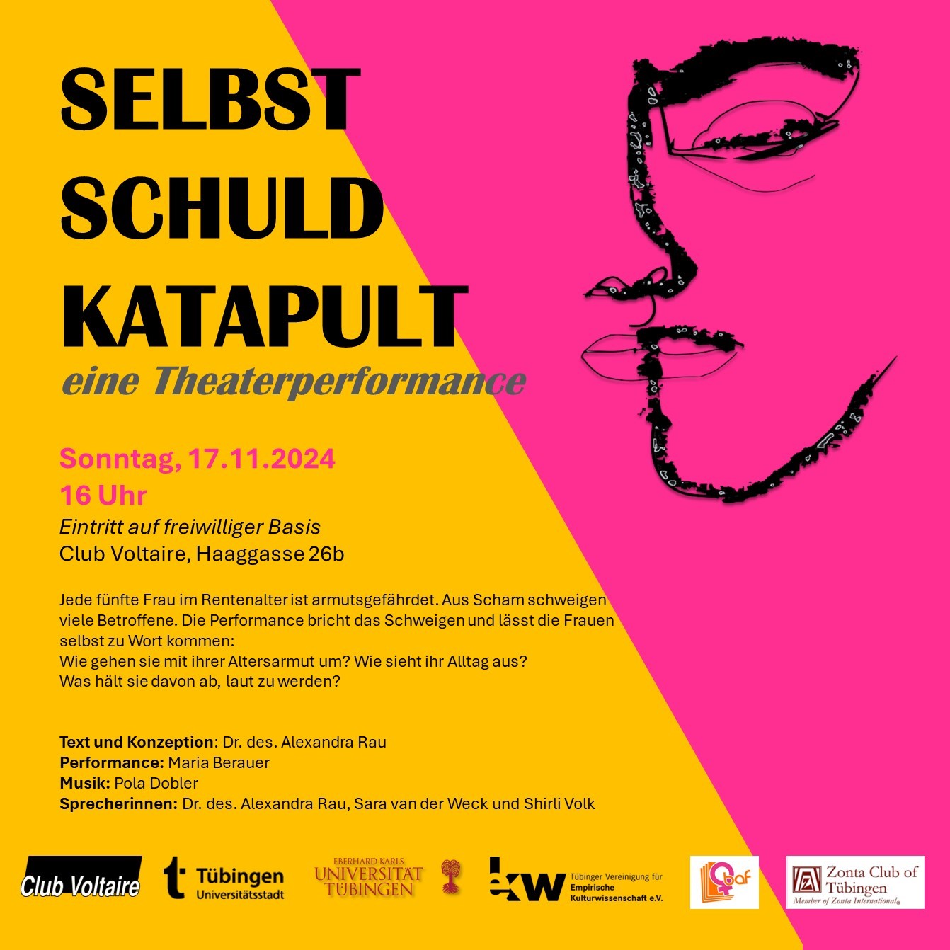 Lecture Performance „SELBST – SCHULD – KATAPULT. Eine künstlerische Auseinandersetzung mit weiblicher Altersarmut“